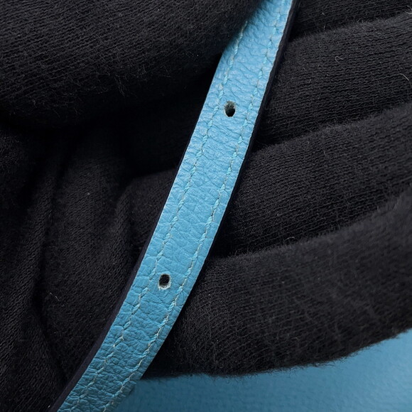 Hermes Hermès Click H 21 Shoulder Bag in Blue Jean/Evergrain with D Stamp - Picture 12 of 15